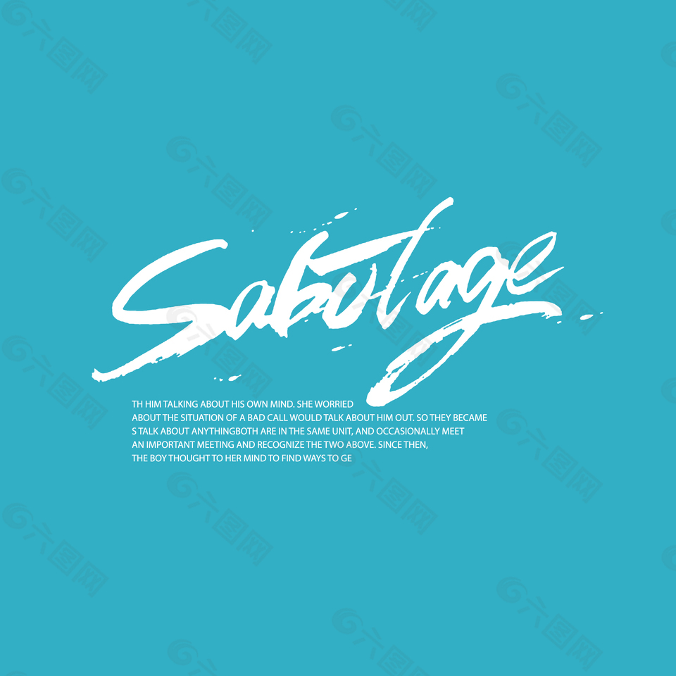 婚纱写真英文字体素材