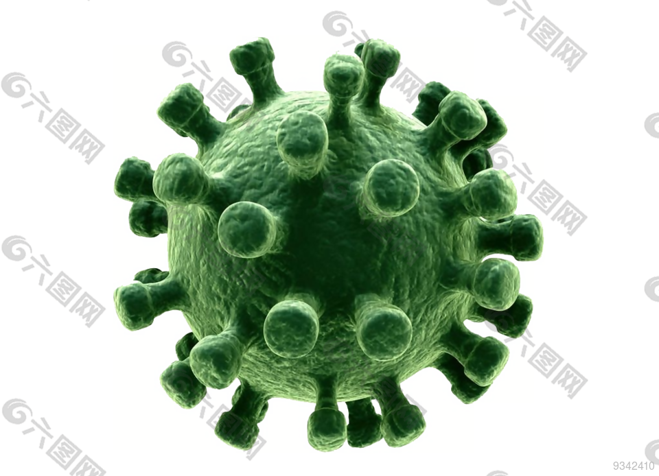 病毒绿色细菌