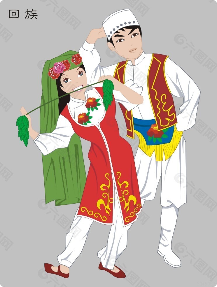 回族矢量图
