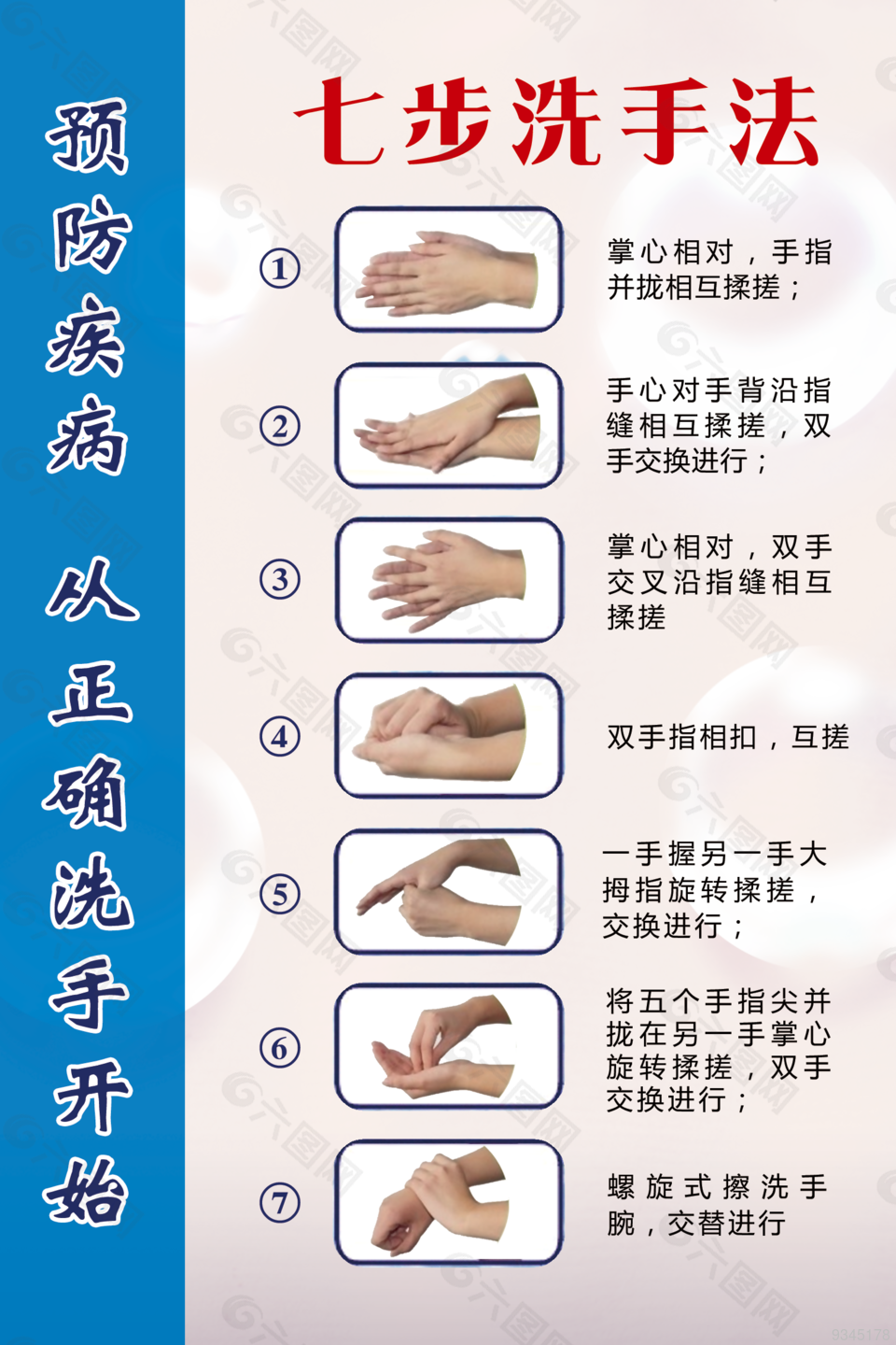 疫情 七步洗手 消毒