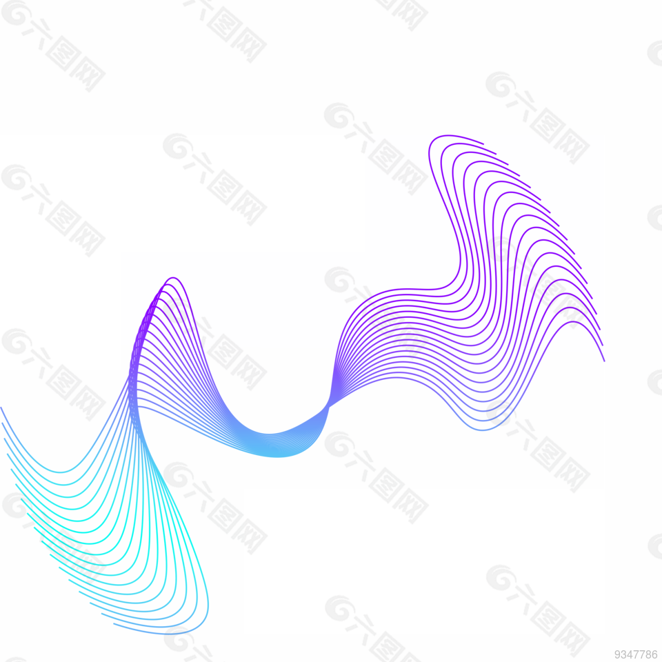 科技底纹线条蓝紫渐变装饰元素设计设计元素素材免费下载 图片编号 六图网