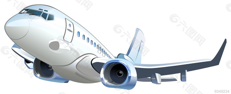 飞机卡通矢量素材