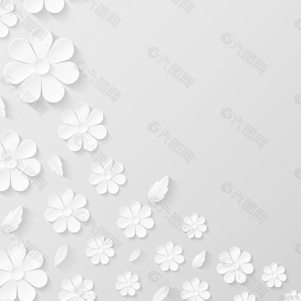 花纸的背景白鲜花纸设计元素素材免费下载 图片编号 六图网