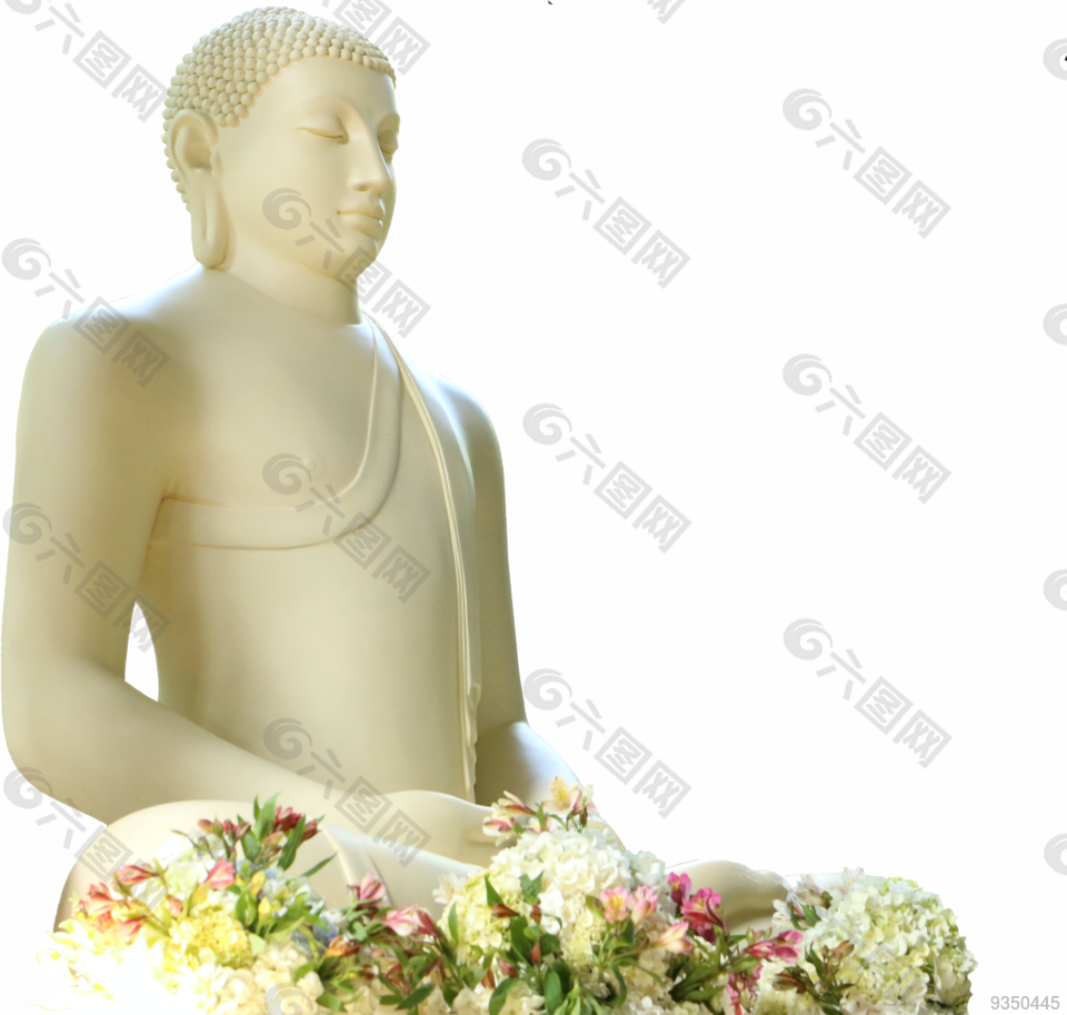 白色 釋迦牟尼佛像