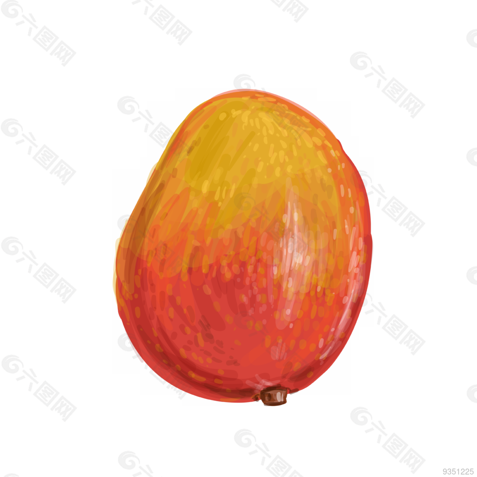 手绘 水果 卡通元素 芒果