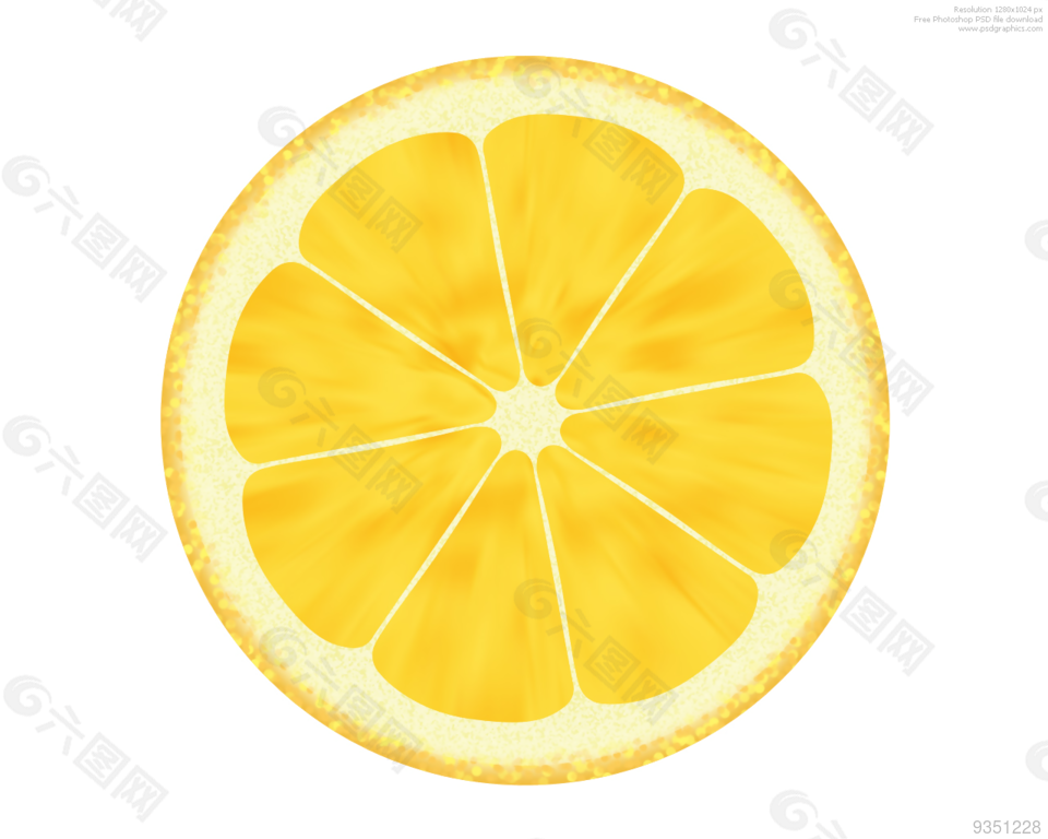 手绘 水果 卡通元素 柠檬