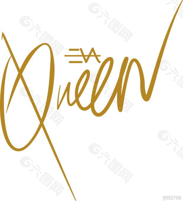 queen 字体