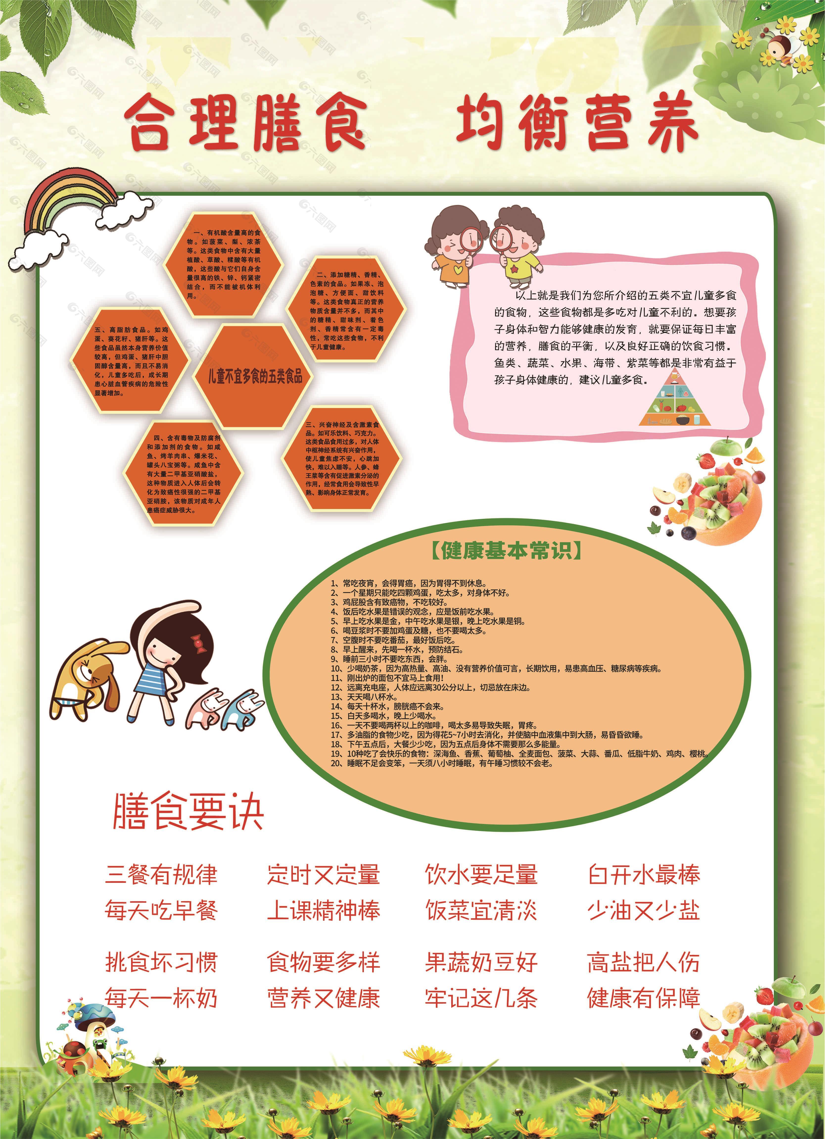膳食营养 均衡饮食 食谱