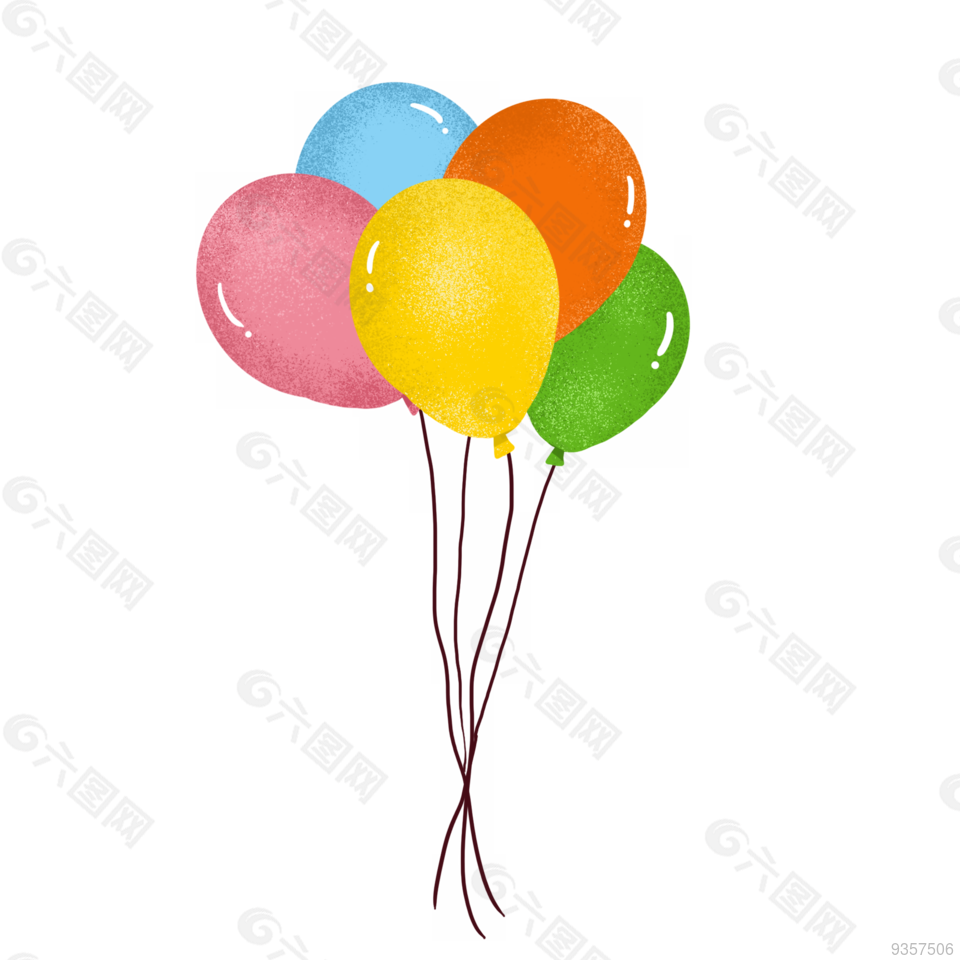 彩色卡通气球