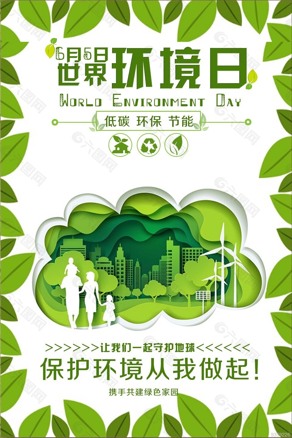 环保eco保护环境海报