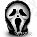 万圣节尖叫脸图片