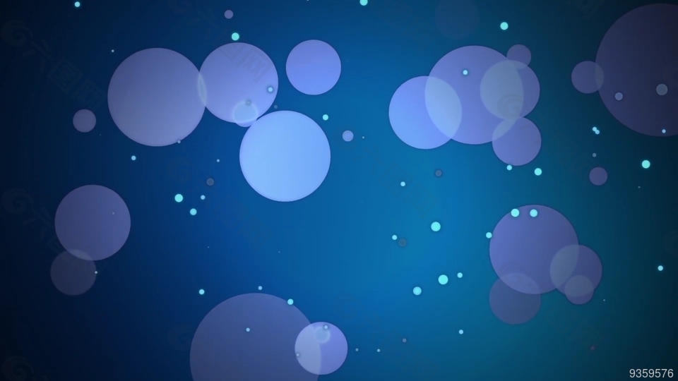 大气唯美蓝色粒子背景led视频