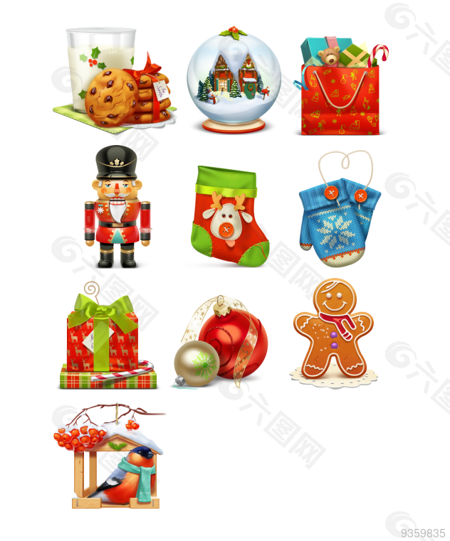 圣诞节海报设计元素