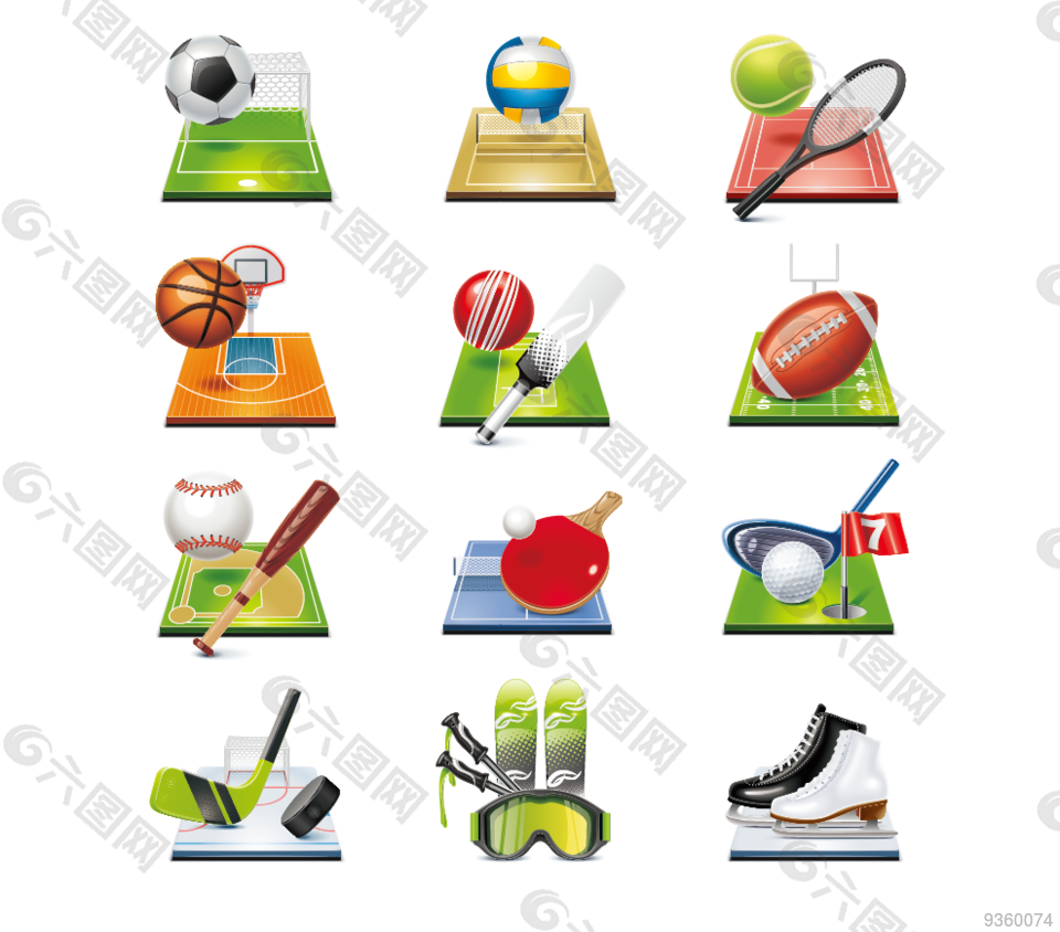 竞技比赛球类合集