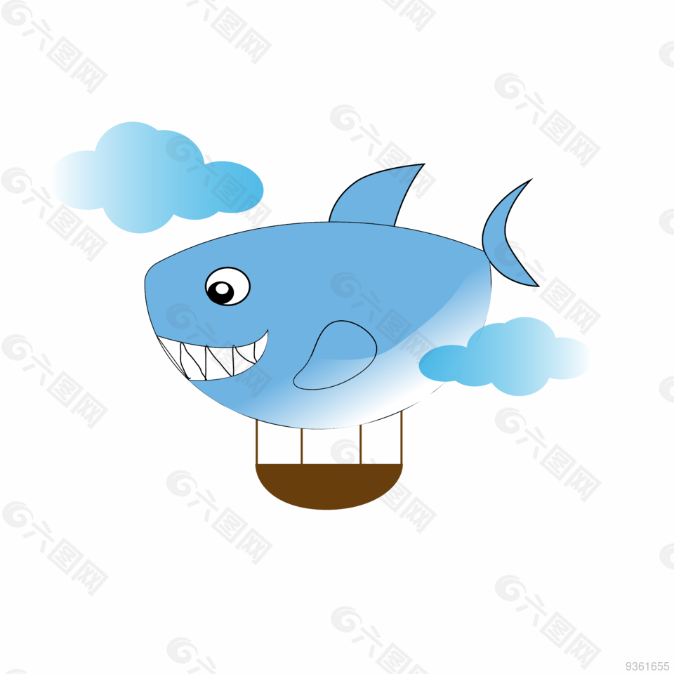 鲸鱼动物象形飞艇
