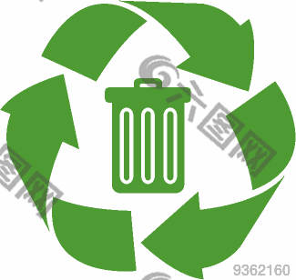 垃圾桶标志环保