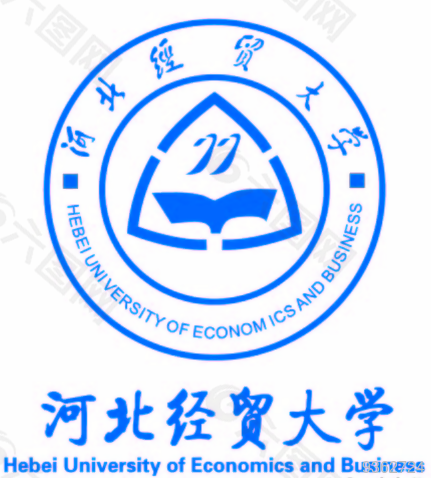 河北经贸大学logo中英文