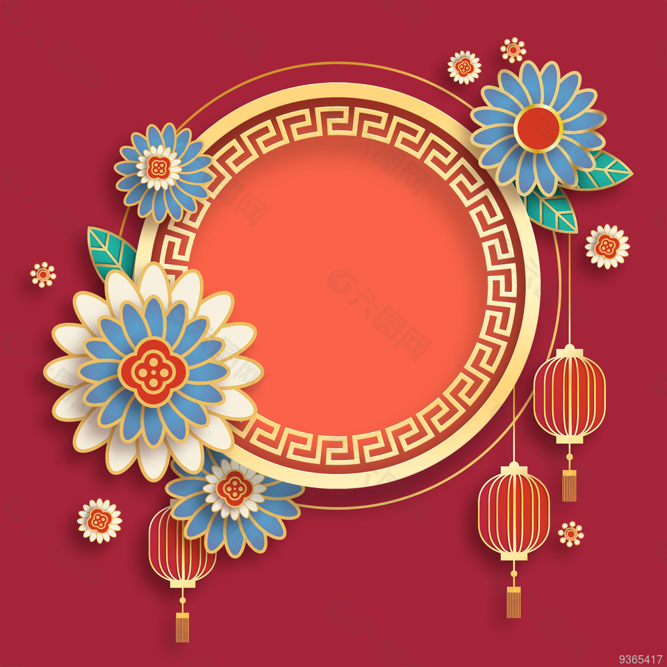 中式花纹素材设计