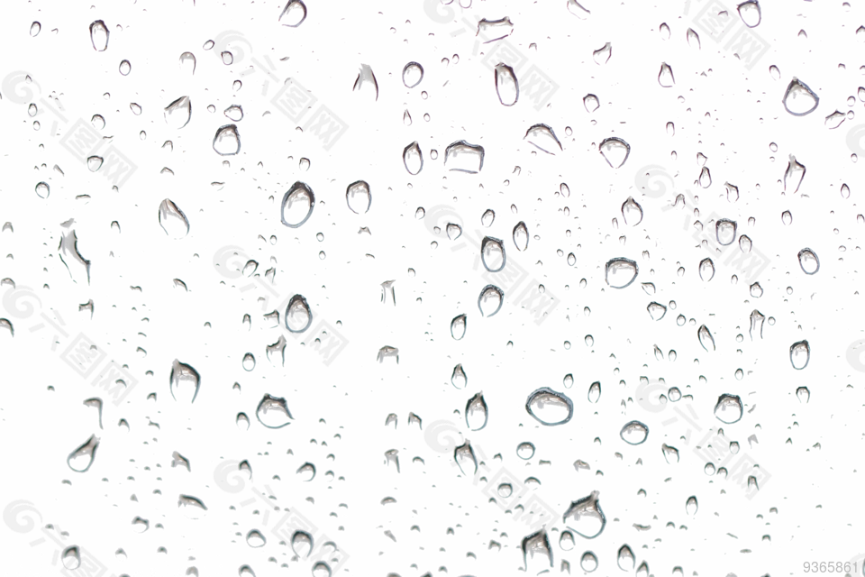 水珠雨水元素