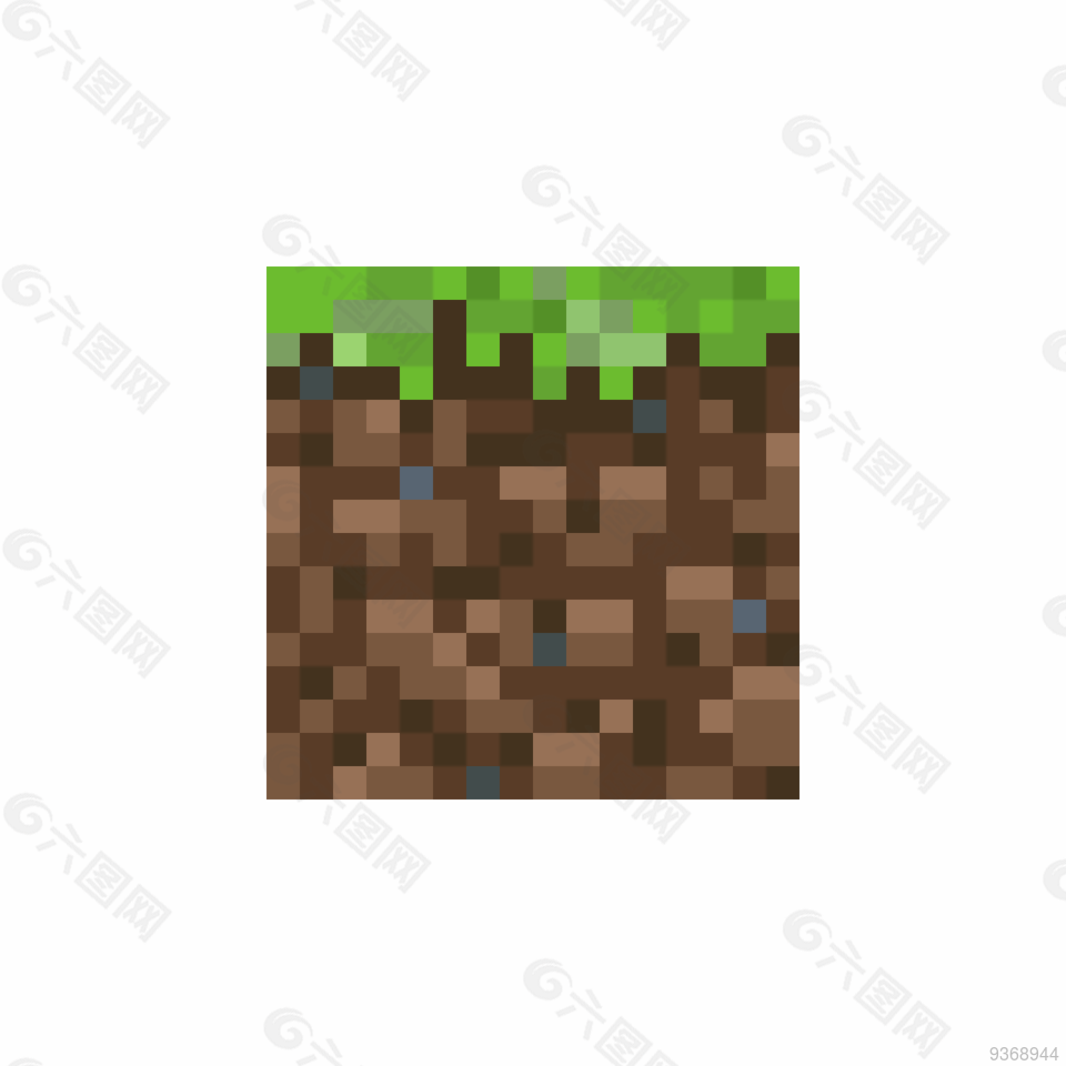 我的世界2d方块（草方块）