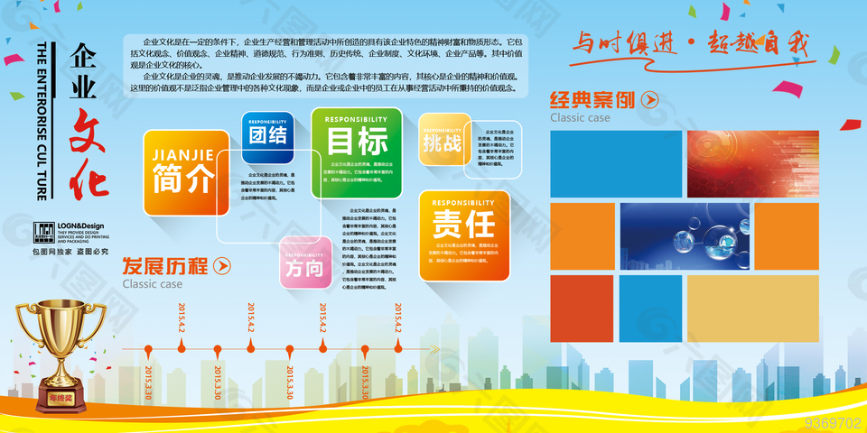 企业发展方向展板设计