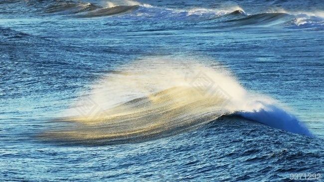 金色海洋波涛巨浪