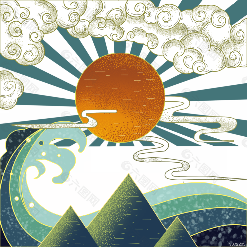 国潮风免抠素材