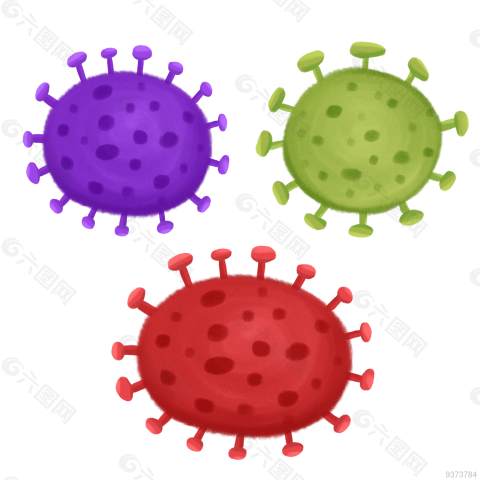 病毒卡通图案
