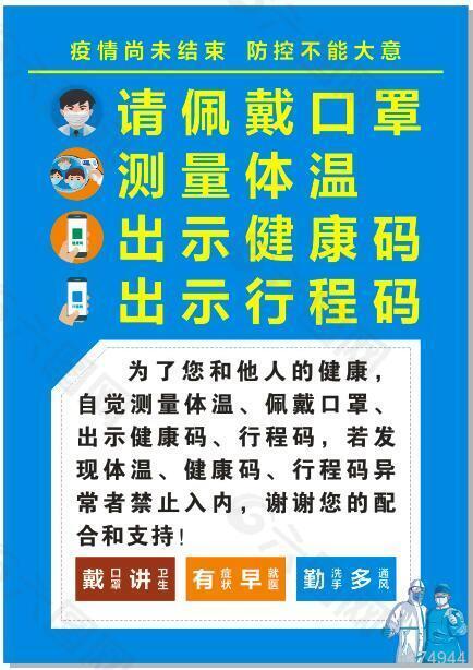 疫情防控佩戴口罩