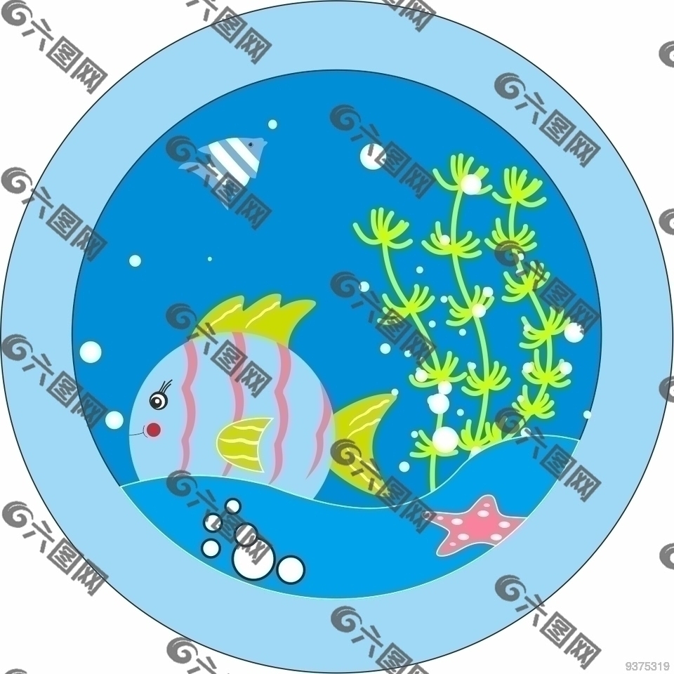 圆形不干胶标签设计