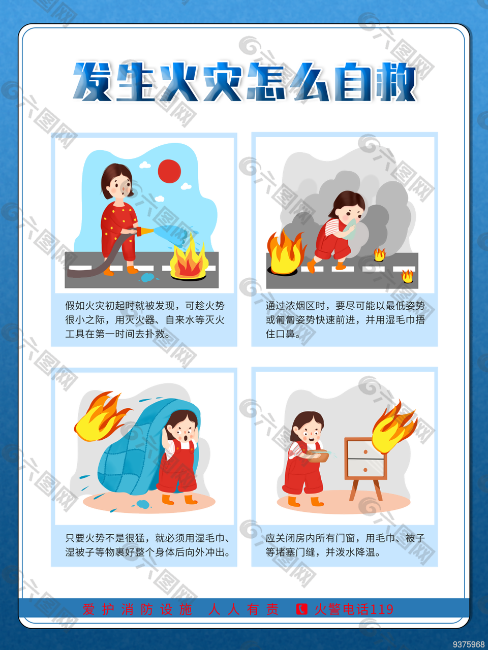 消防安全挂图展板设计