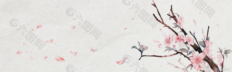 唯美写意风水墨素材