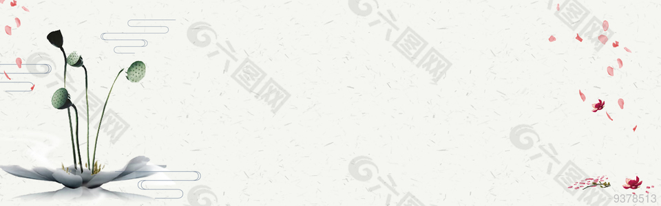 禅意手绘国画素材背景