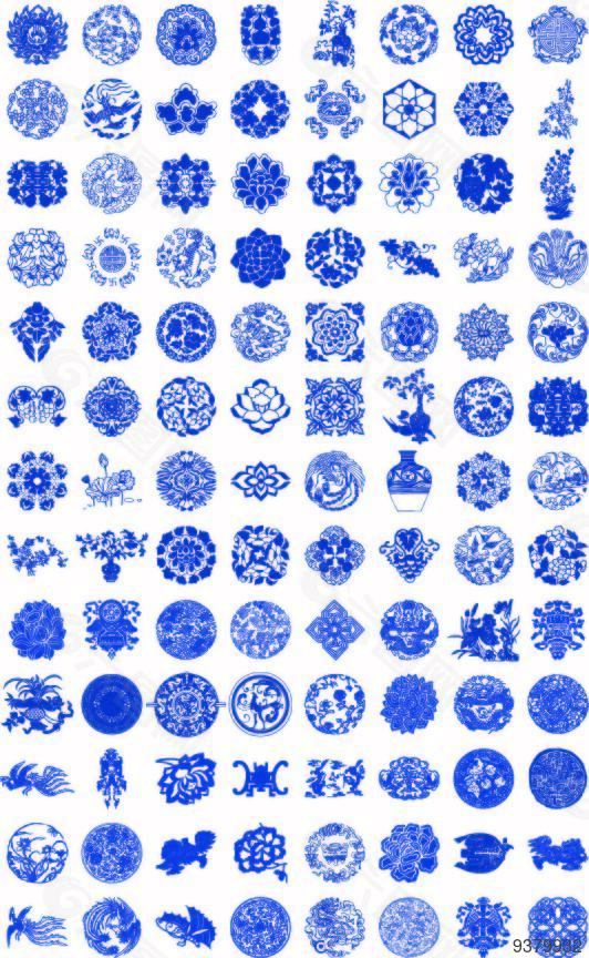 中国古典图案设计元素合集