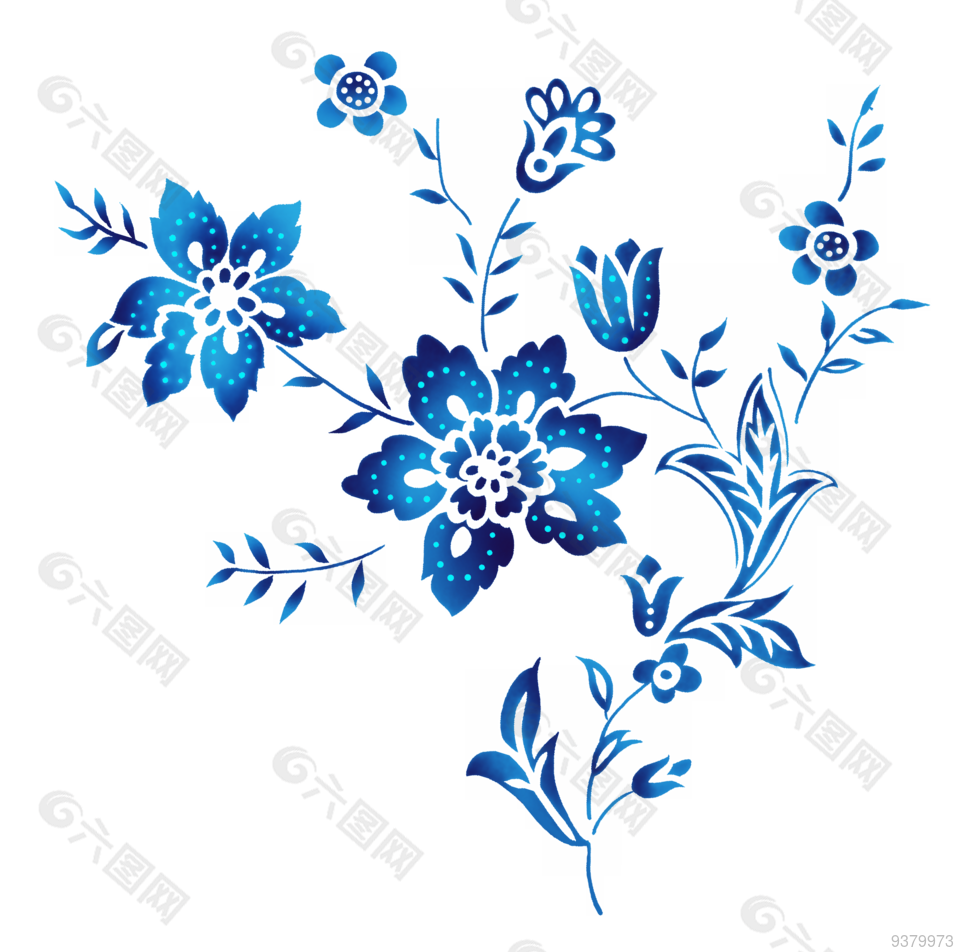 古典花纹图案设计元素免扣