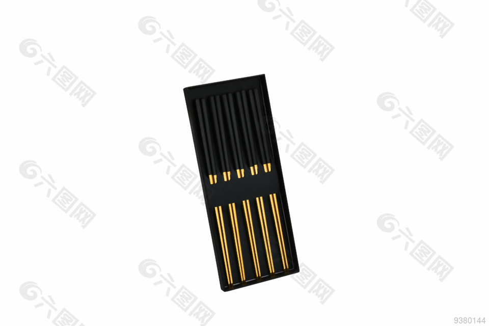 黑金色镀漆筷子