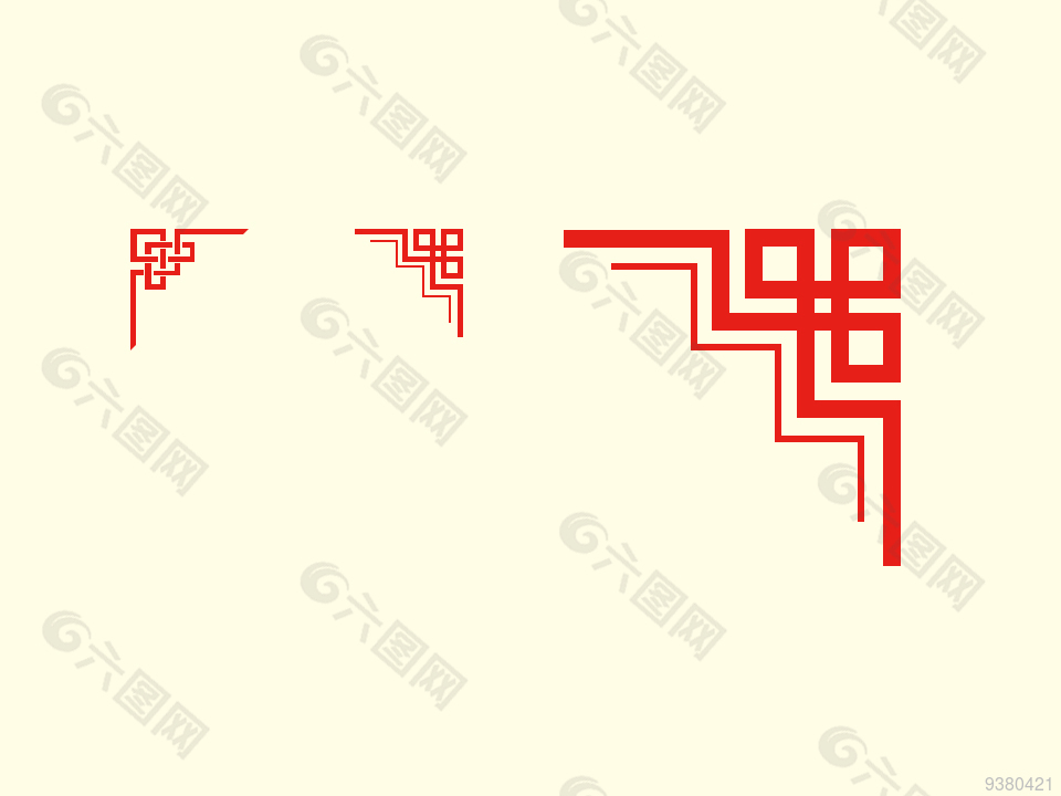 中式万字纹边框设计