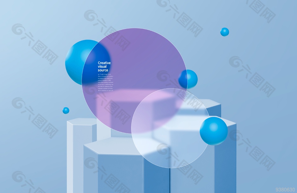 简约几何图形视觉素材