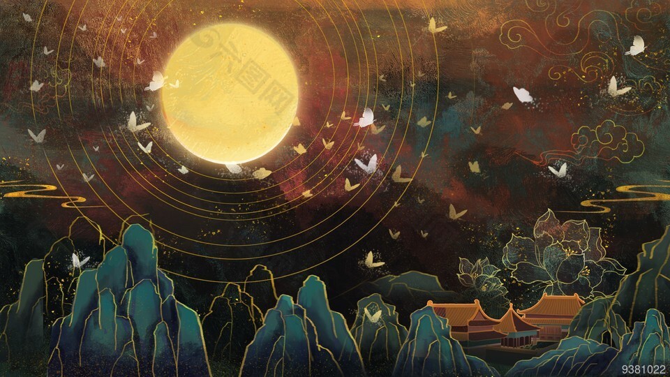 敦煌壁画背景图片