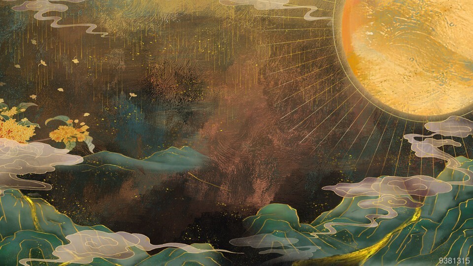 东方腔调国潮背景设计