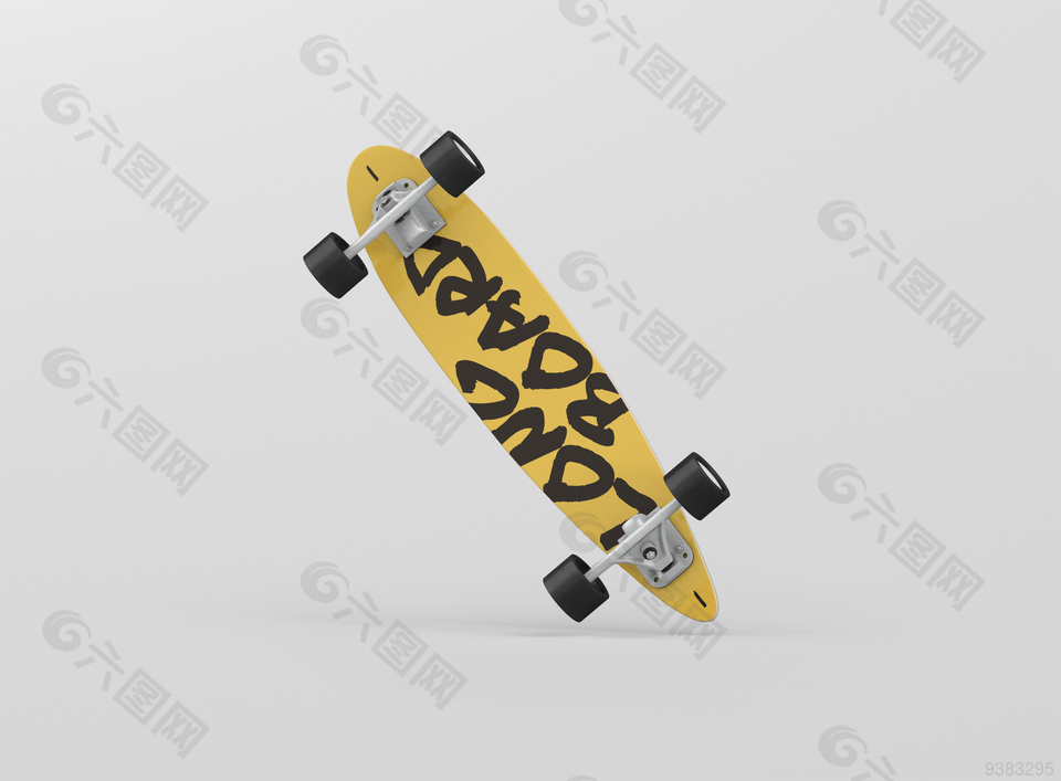 滑轮车样机贴图设计