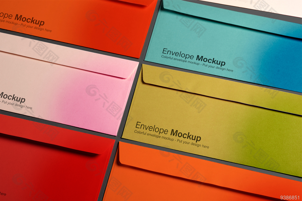 信封VI样机智能对象贴图模板