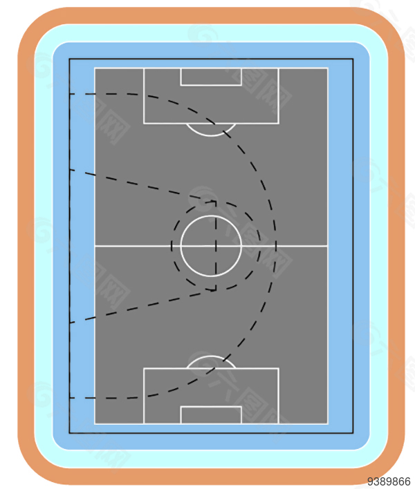跑道足球场篮球场地