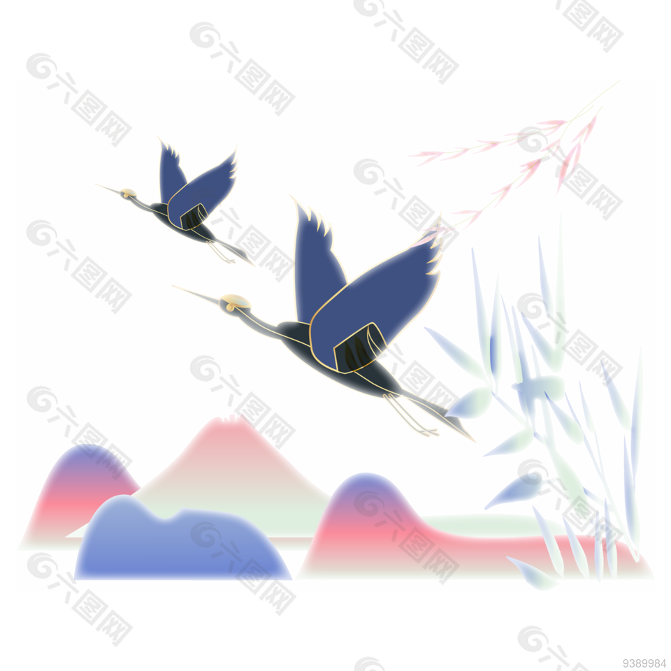飞鹤幻境素材设计元素