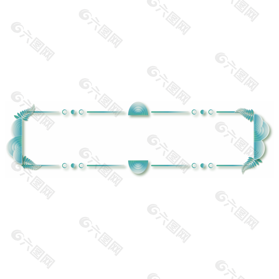 国潮风边框设计元素