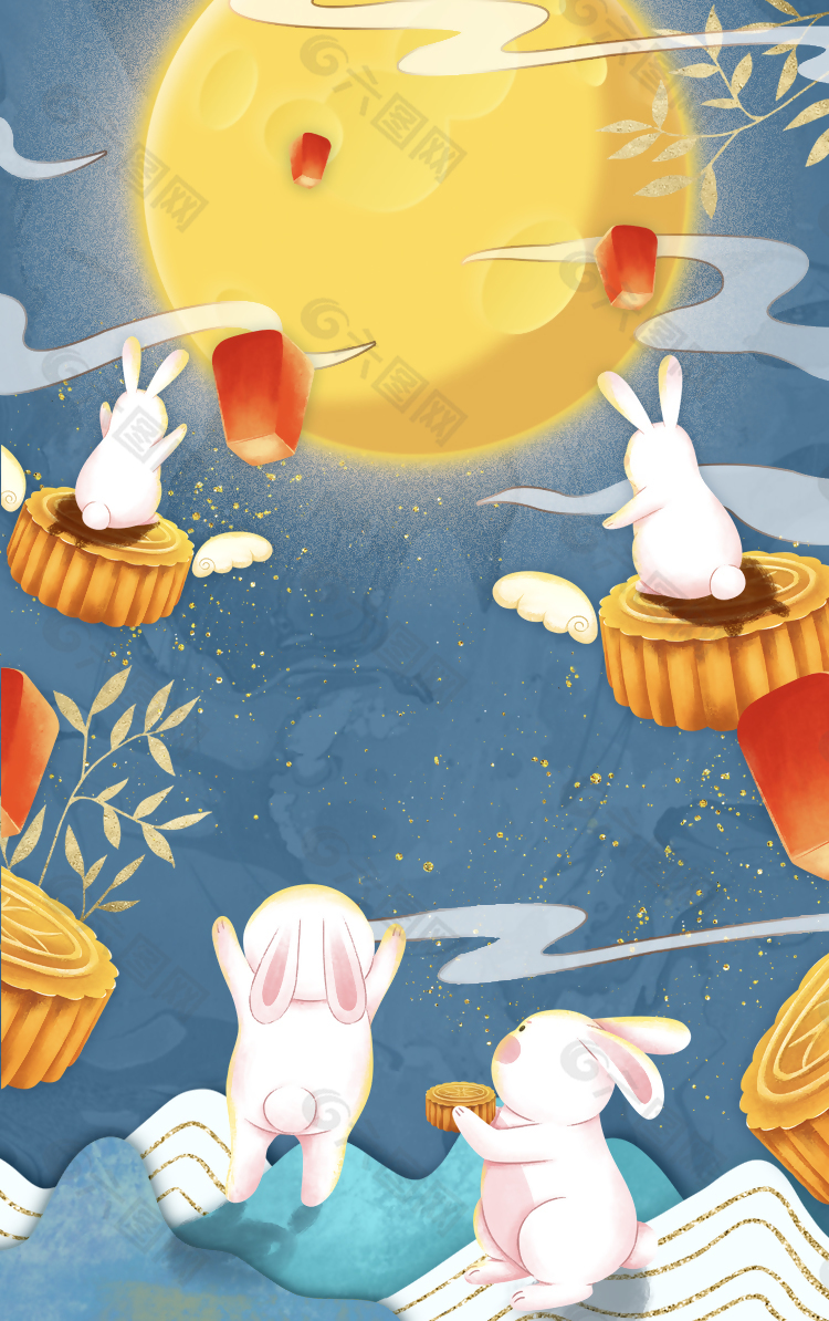 兔子插画素材下载