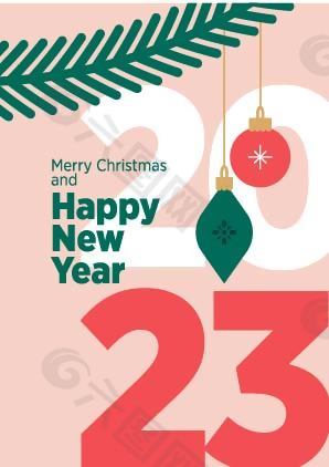 英文圣诞节贺卡素材下载