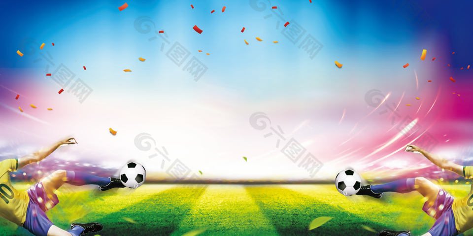 空白世界杯足球背景图片下载