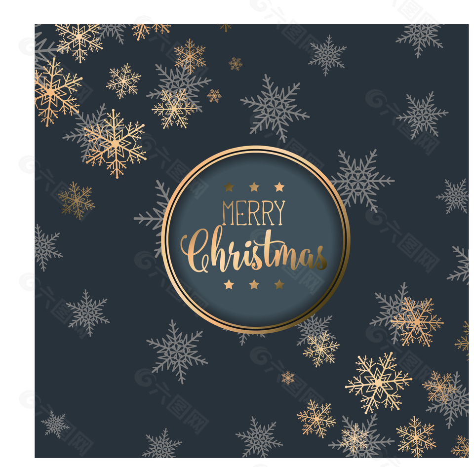 圣诞主题雪花背景图片