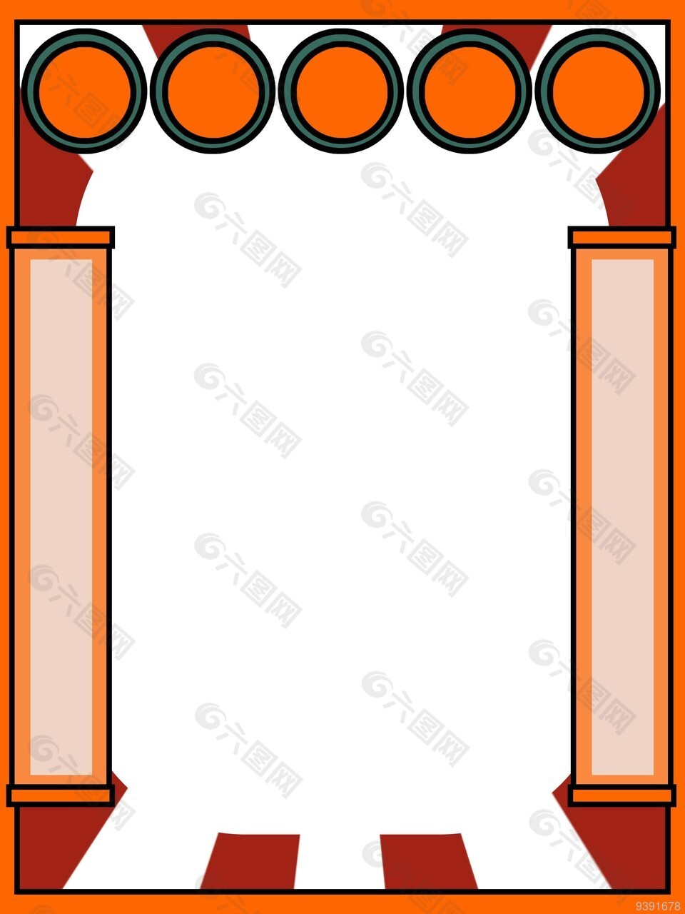 复古装饰边框模板素材